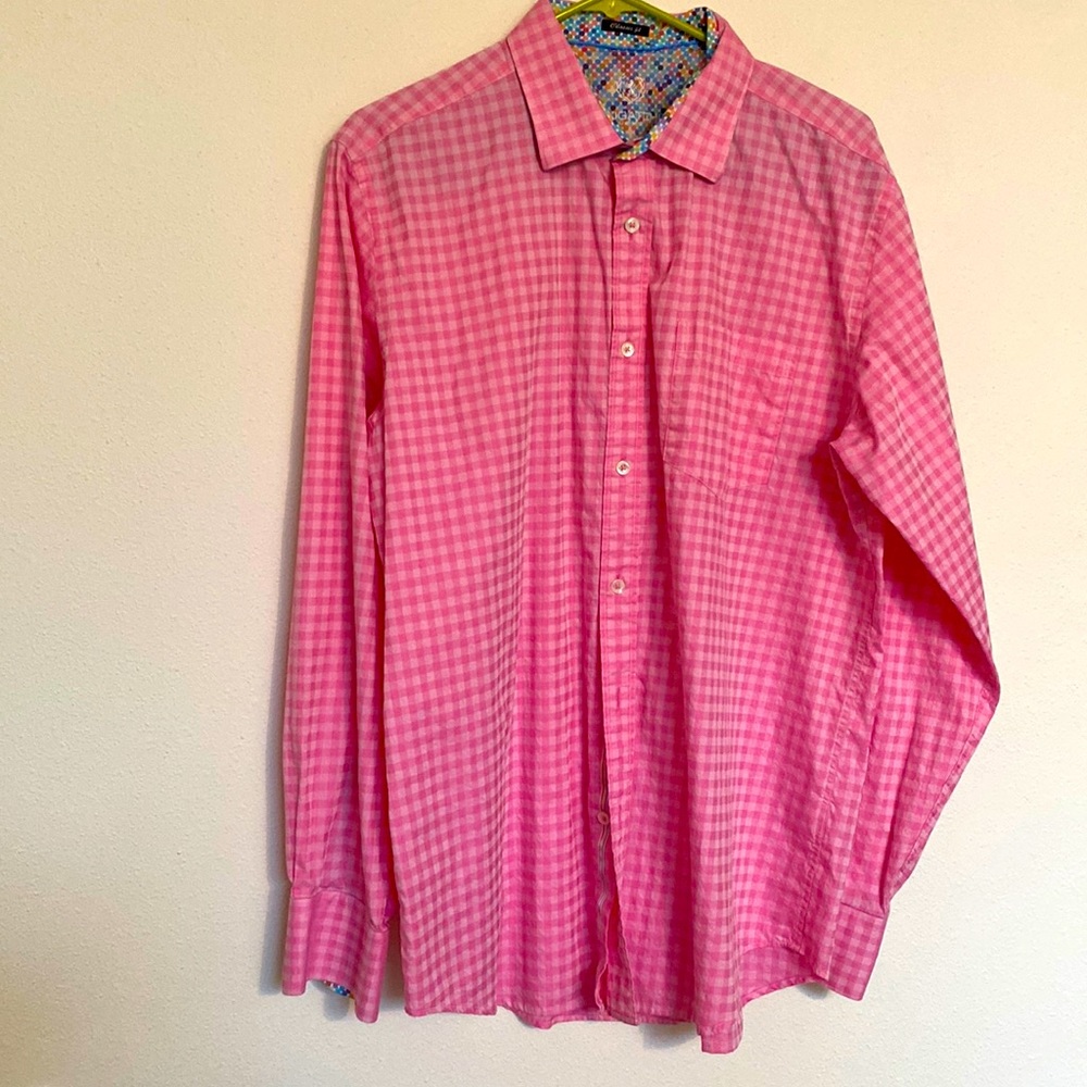 Mens Large Bugatchi Button Down Shirt